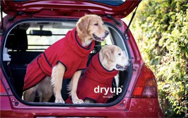 „Dryup Cape“ Trockencape - Hundebademantel red pepper